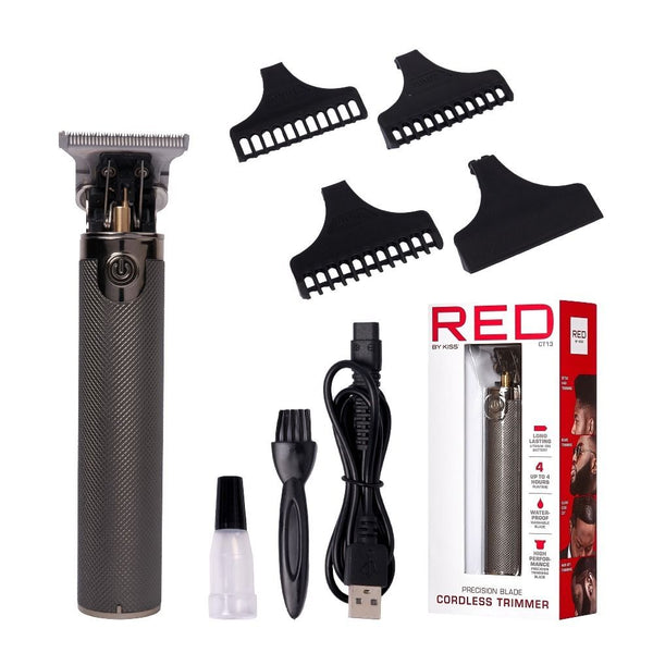 Red by Kiss: Precision Blade Cordless Trimmer - Cool Grey