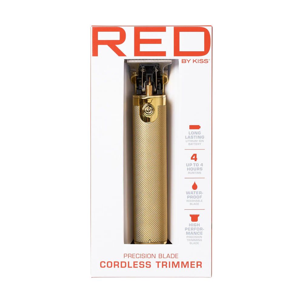 Red by Kiss: Precision Blade Cordless Trimmer - Gold - Beauty Flex UK