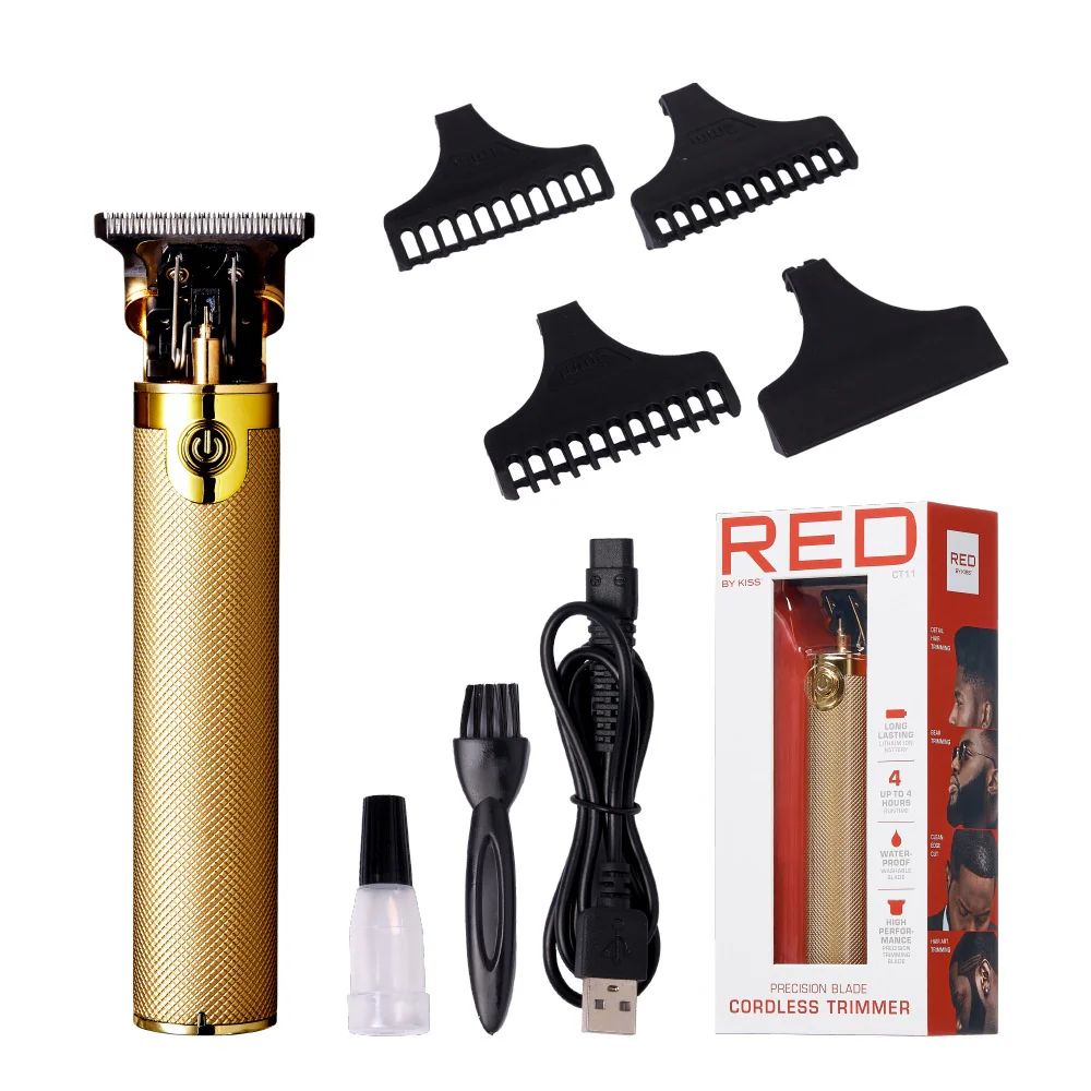 Red by Kiss: Precision Blade Cordless Trimmer - Gold - Beauty Flex UK