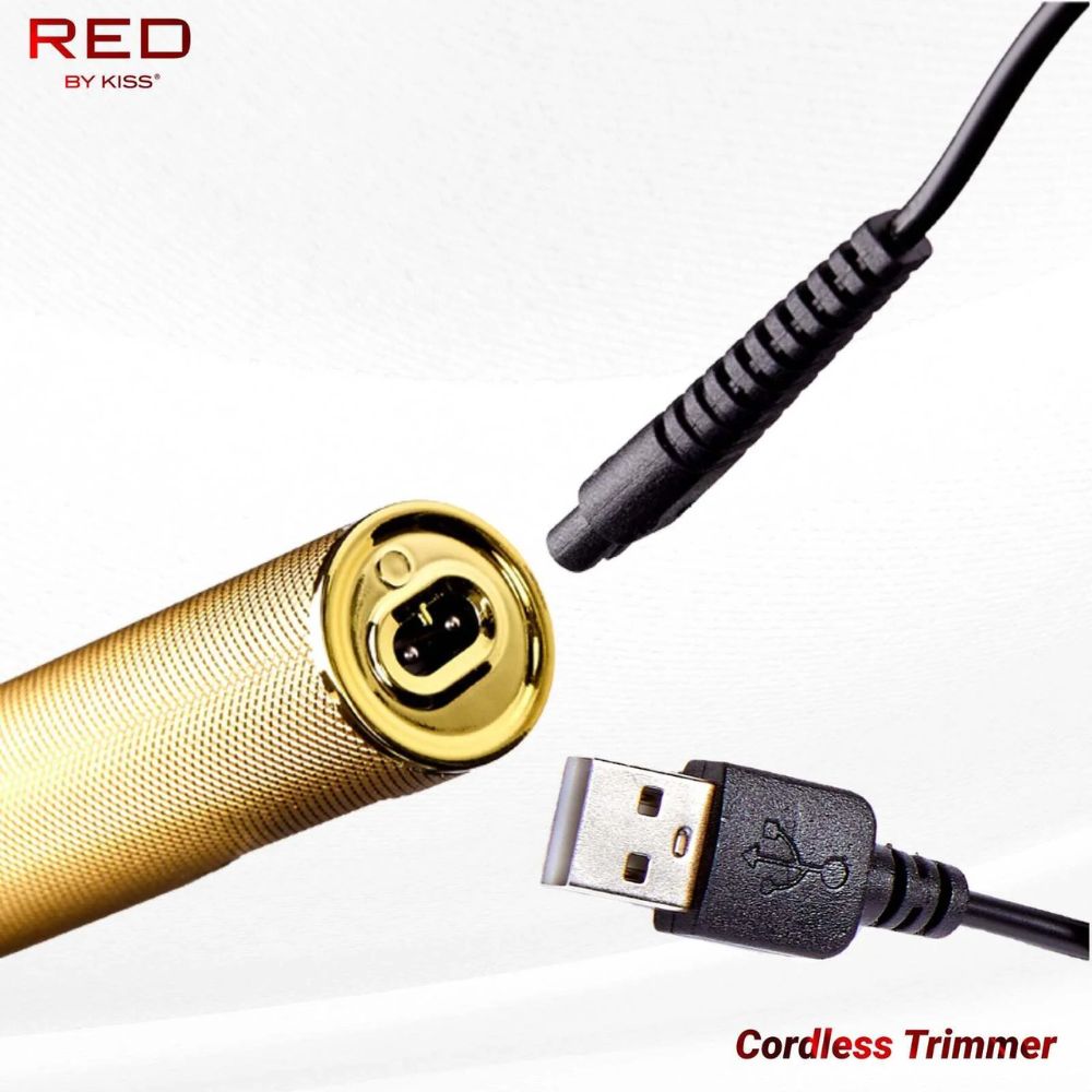 Red by Kiss: Precision Blade Cordless Trimmer - Gold - Beauty Flex UK