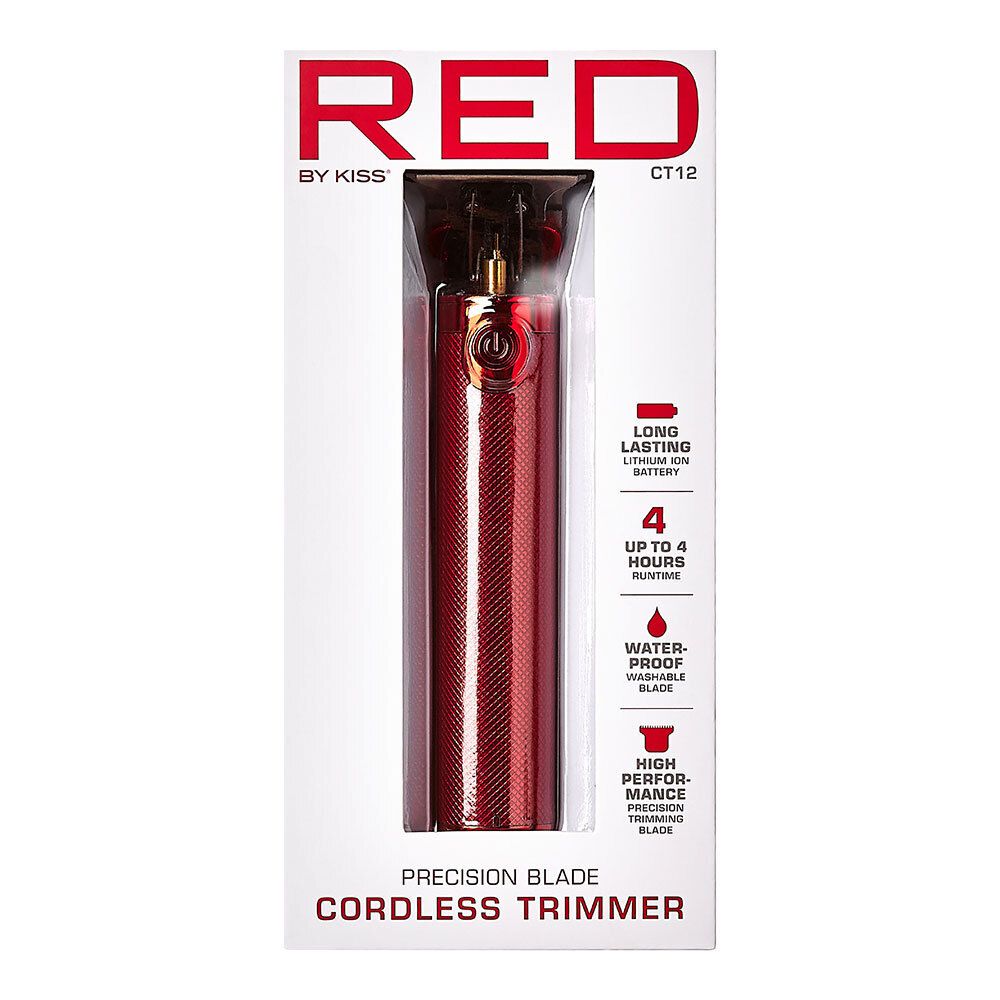 Red by Kiss: Precision Blade Cordless Trimmer - Red
