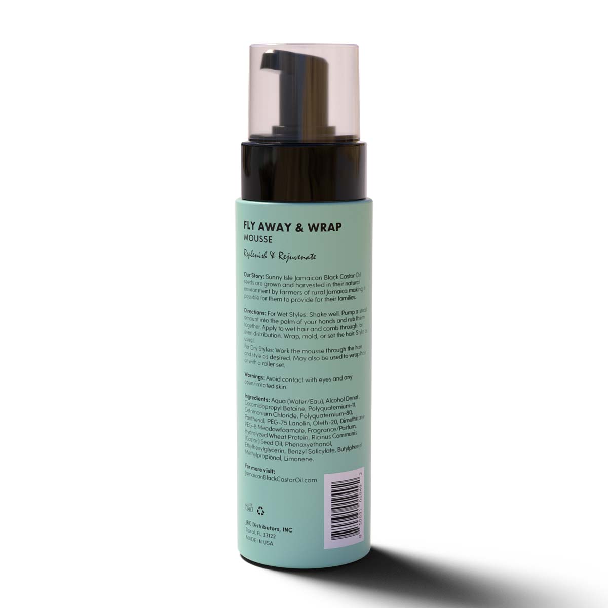 Sunny Isle Just for Wig, Weave, Braid, & Extensions - Fly away & Wrap Mousse 236ml
