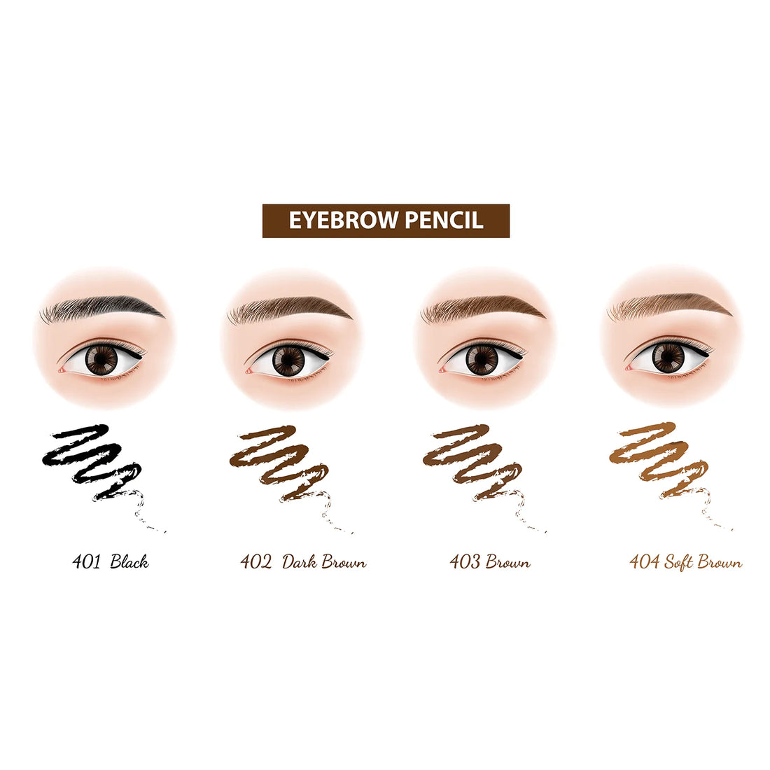 BF Beauty Forever Eyebrow Pencil 15gm 4 colours - Beauty Flex UK