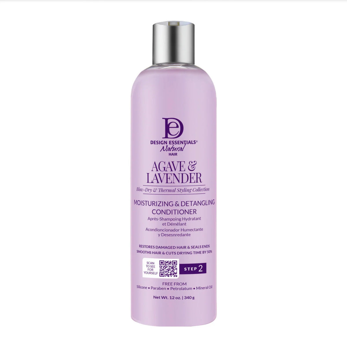 Design Essentials Natural Agave & Lavender Moisturizing & Detangling Conditioner 12oz