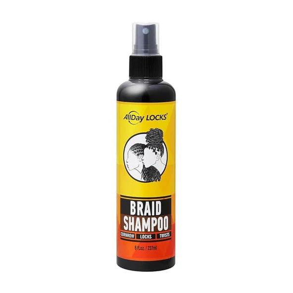 AllDay Locks Braid Shampoo 8oz | Rinse-Free Cleanser for Braids & Locs