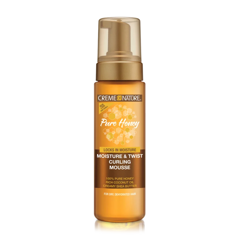 Creme of nature pure honey moisture & twist curling mousse 207ml/7oz