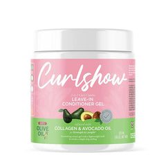 Olive oil curlshow leave-in conditioner gel infused with collagen & avocado oil 473ml