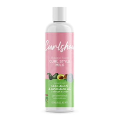 Olive oil curlshow curl style milk infused with collagen & avocado oil 473ml