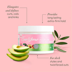Olive oil curlshow multi-use styling cream infused with collagen & avocado oil 12oz