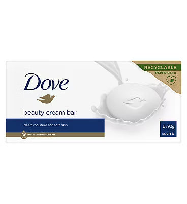 Dove Original Beauty Cream Soap Bar 6 x 90g