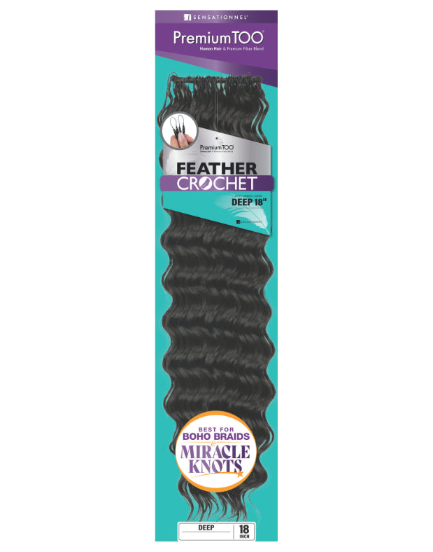 Premium Too Blend Feather Crochet - Deep Wave 14" - 18" Inch