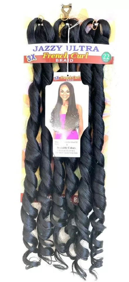 Jazzy 3X French Curl Braid 22"