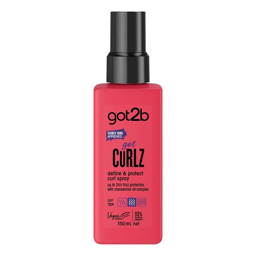 Got2b CURLZ Define & Protect Curl Spray for Curly & Wavy Hair 150 ml