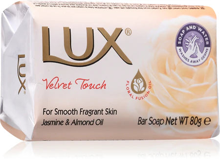 Lux Velvet Touch Soap Bar With Jasmine And Almond Oil 80g