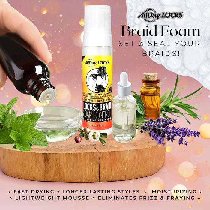 All Day Locks & Braid Foam Control 8 oz - image 4