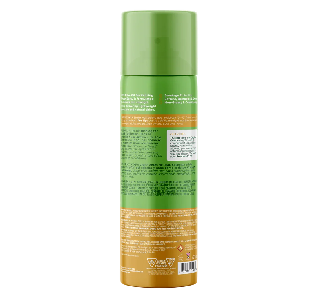 ORS Olive Oil Revitalizing Sheen Spray with Rosemary Oil & Batana Oil & Biotin 421ml - image 2