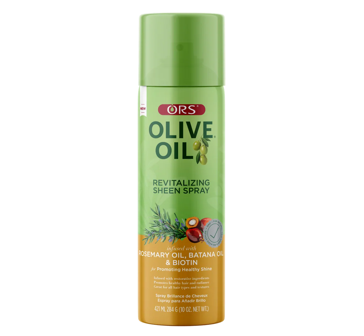 ORS Olive Oil Revitalizing Sheen Spray with Rosemary Oil & Batana Oil & Biotin 421ml