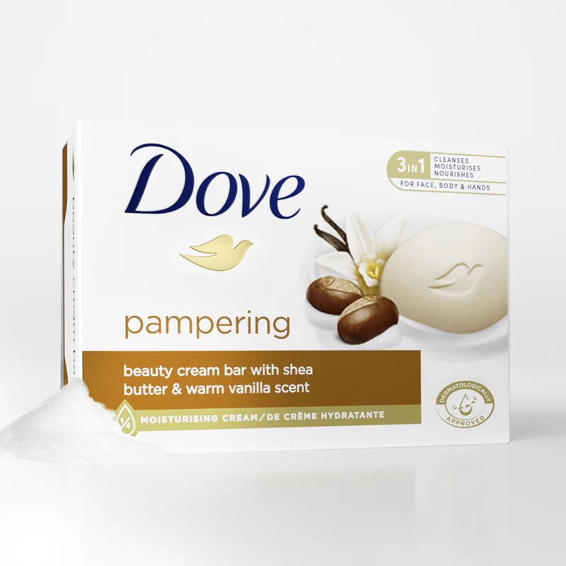 Dove Shea Butter Purely Pampering Soap Bar 4 x 90g - image 2