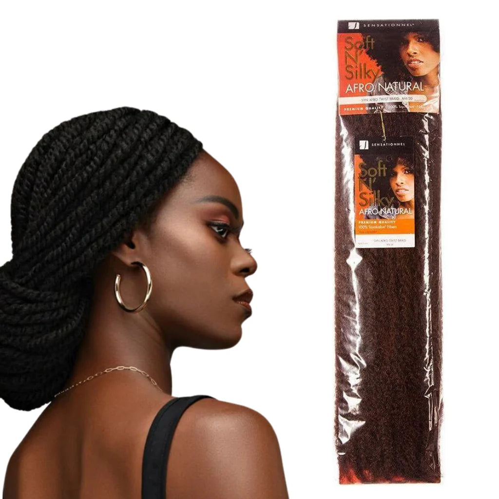 Sensationnel Soft N Silky Afro Kinky Twist Braid (All Colors) - Beauty Flex UK