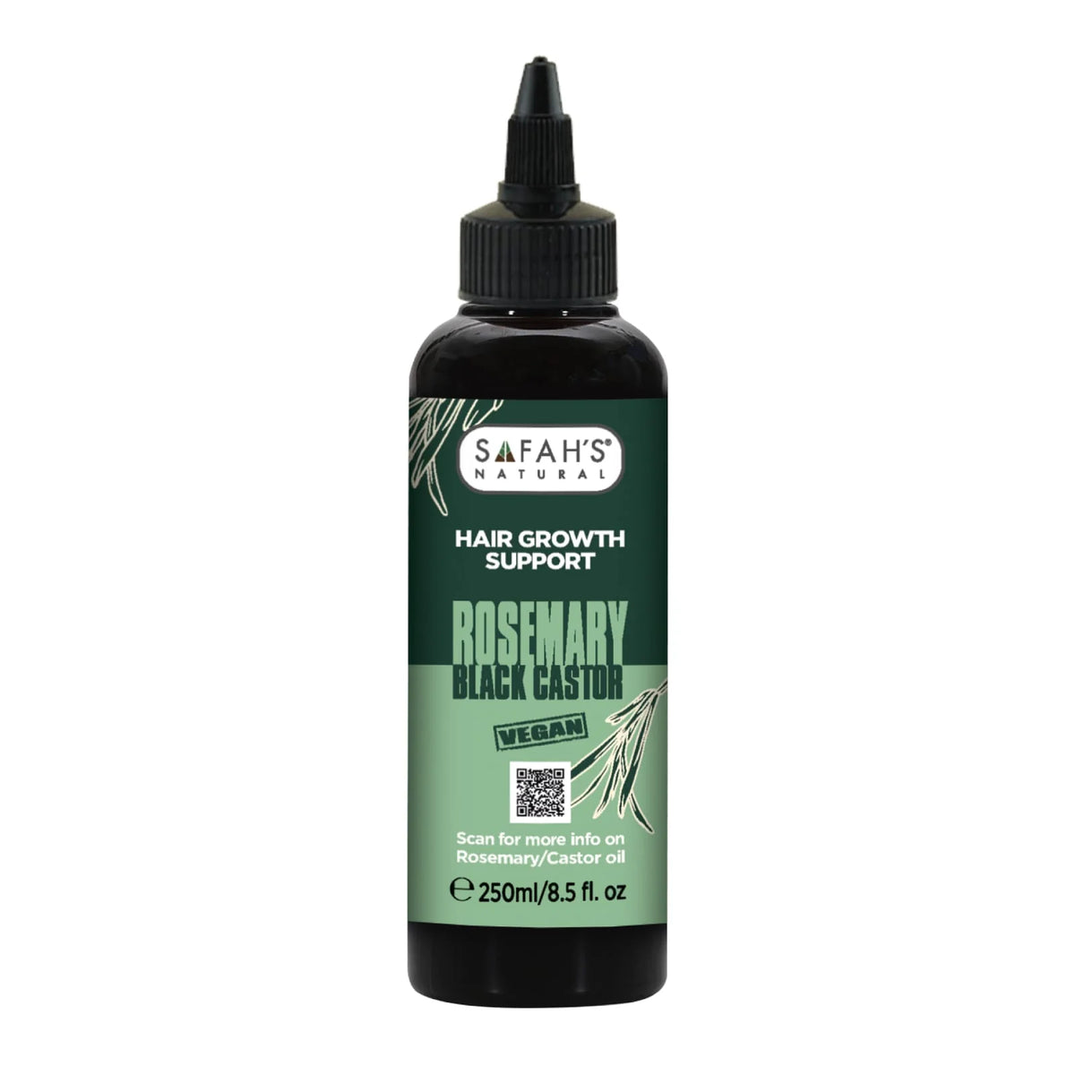 Safah's Natural Rosemary Black Castor Oil 250ml
