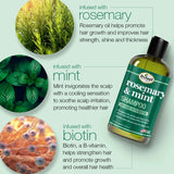 Difeel Rosemary Mint Strengthening Shampoo with Biotin 354ml