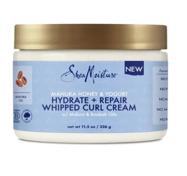 Shea Moisture Manuka Honey & Yogurt Hydrate & Repair Whipped Curl Cream 326ml