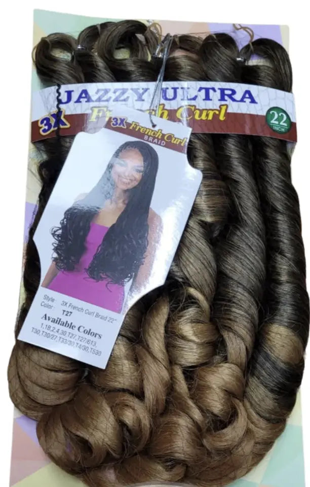 Jazzy 3X French Curl Braid 22" - Beauty Flex UK