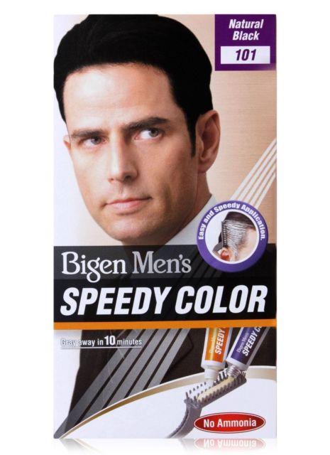 Bigen Mens Speedy Colour Hair Dye - Natural Black 101  | BeautyFlex UK