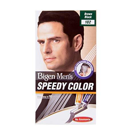 Bigen Mens Speedy Colour Hair Dye - Brown Black 102  | BeautyFlex UK