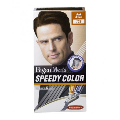 Bigen Mens Speedy Colour Hair Dye - Dark Black 103  | BeautyFlex UK