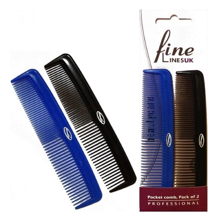 Fine Lines Pocket Comb Pack of 2 109-00 | BeautyFlex UK