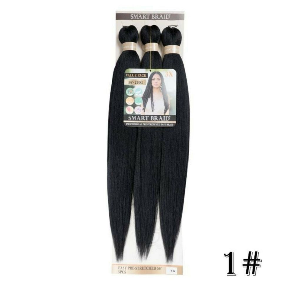 Smart Braid 3 Pack Pre-Stretched 28" 10 Colours Available - Beauty Flex UK