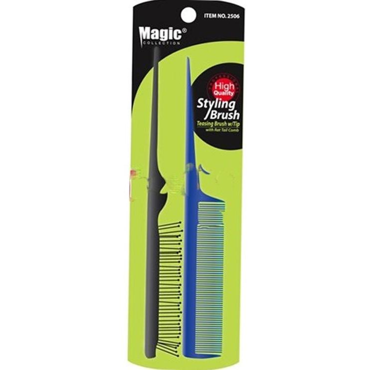 Magic Styling Teasing With Rat Tail Comb # 2506