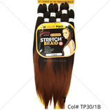 Spetra Spectra Ez Braid Pre-Stretched Braiding Hair 25 inch pack of 6  - TP30 - 1B