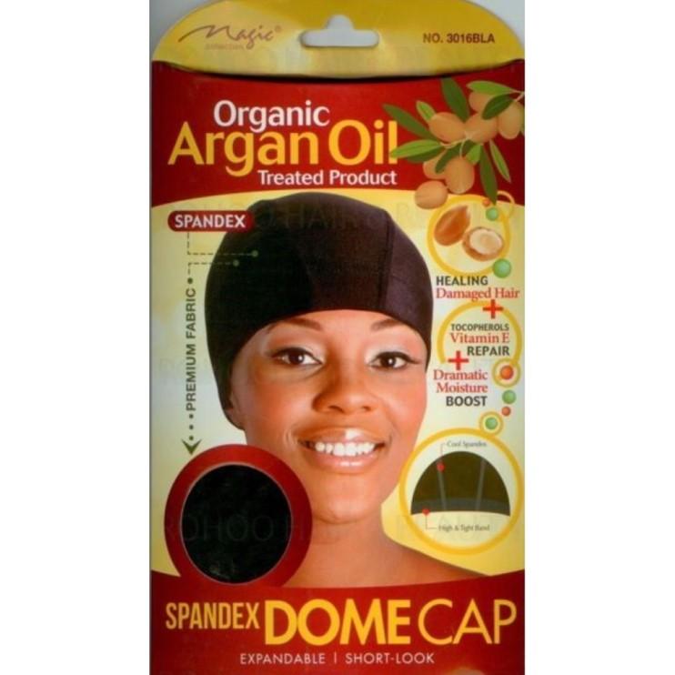 Magic Collection Organic Argan Oil Spandex Dome Cap # 3016BLA