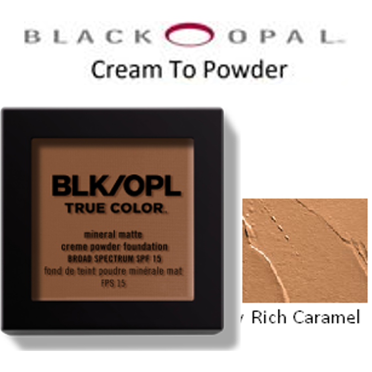 Black Opal Mineral Matte Cream Powder Foundation - Rich Caramel | BeautyFlex UK