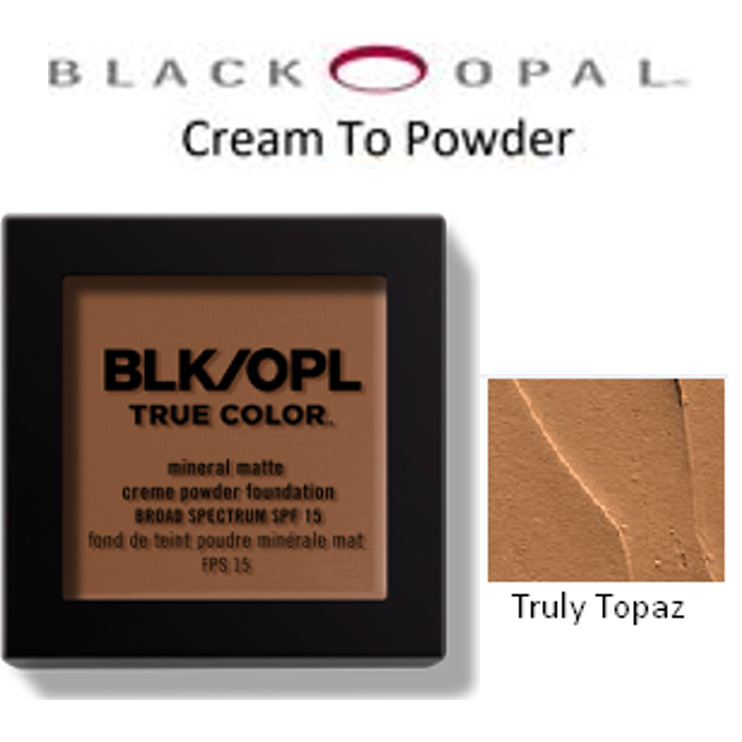 Black Opal Mineral Matte Cream Powder Foundation - Truly Topaz | BeautyFlex UK