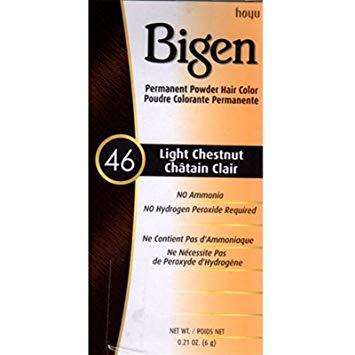 Bigen Permanent Powder Hair Colour All Shades 6g - 46 Light Chestnut | BeautyFlex UK