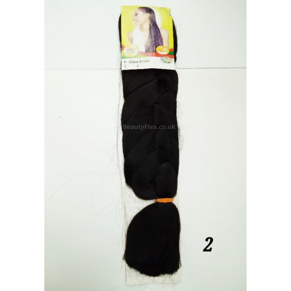 Xpression Ultra Braid Twist Plaits Braiding Bulk Hair Extensions - 2 Dark Brown | BeautyFlex UK