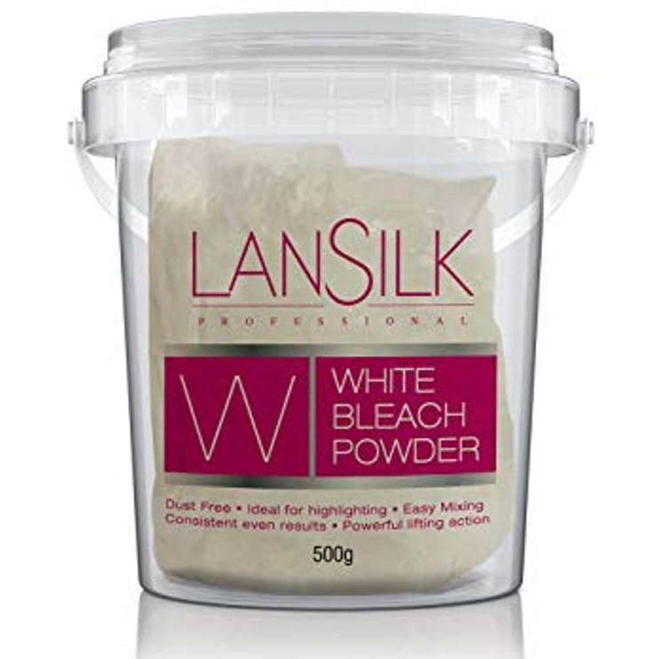 Lansilk Bleach Powder White 500g | BeautyFlex UK