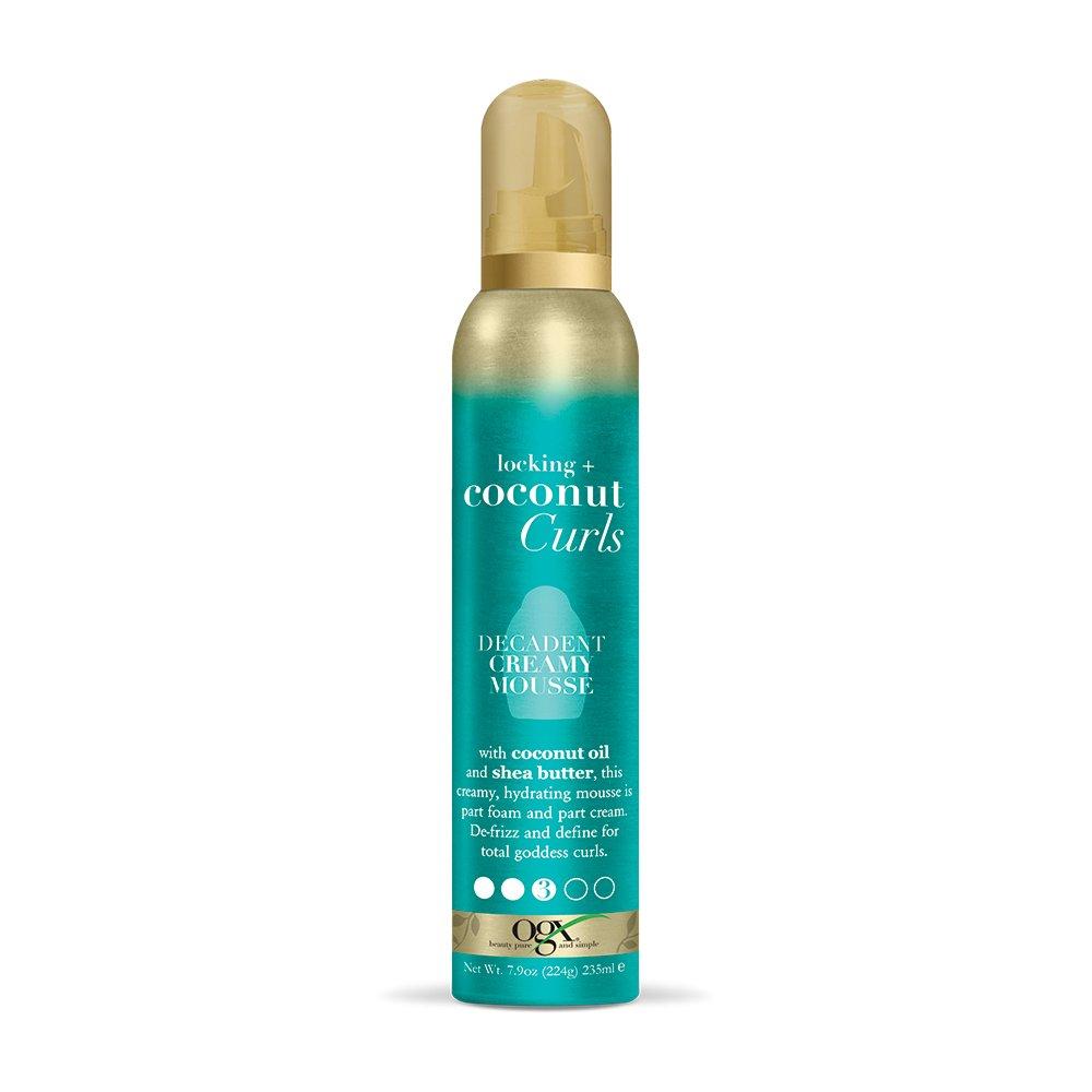 Ogx Organix Locking + Coconut Curls Decadent Creamy Mousse 7.9oz | BeautyFlex UK