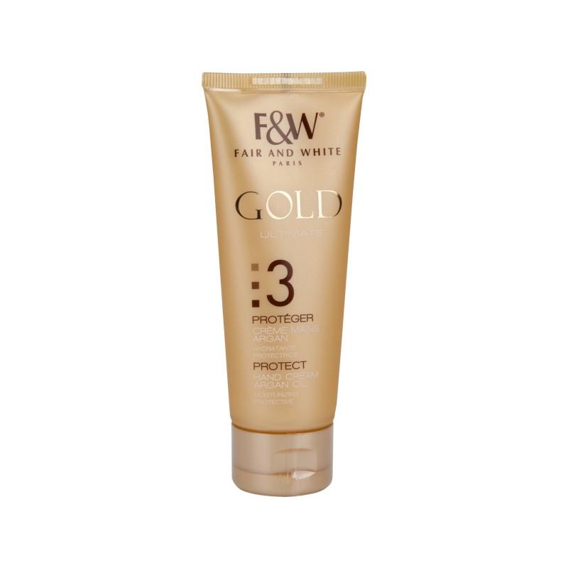 Fair and White Gold Step 3 Hand Cream Argan Oil 75 ml | BeautyFlex UK