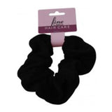 Fine Lines 2 Pack Ponytail Scrunchies Velvet Black 6012 | BeautyFlex UK