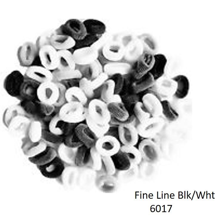 Fine Lines 100 Packs Mini Black and White bobbles 6017 | BeautyFlex UK