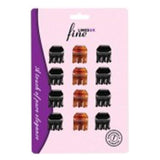 Fine Lines 12Pcs Mini Claw Clips 6201 | BeautyFlex UK
