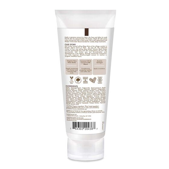 Shea Moisture 100 Virgin coconut oil comforting milk mask 4 oz | BeautyFlex UK