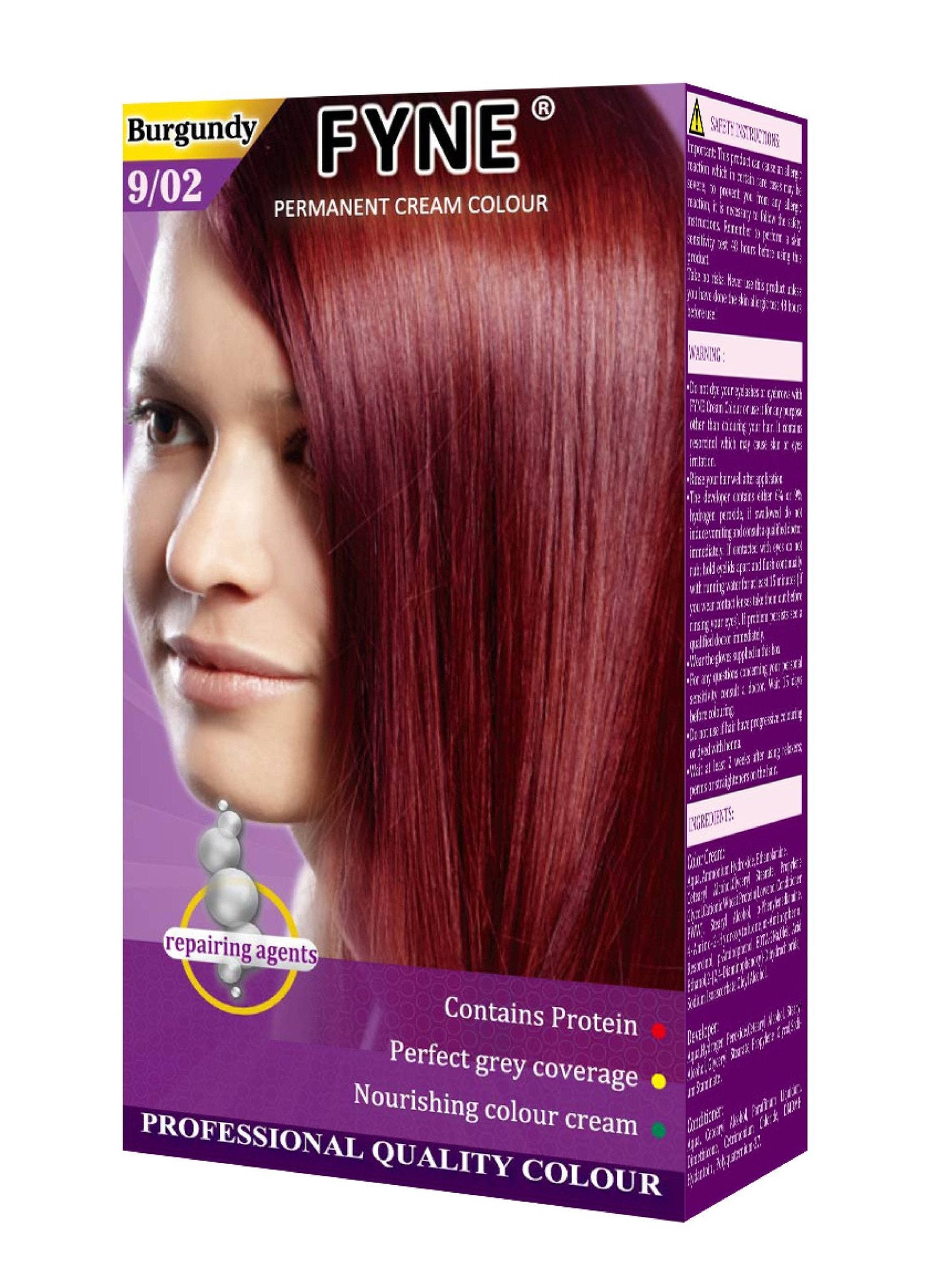 FYNE Permanent Cream Hair Colour - All Colours
