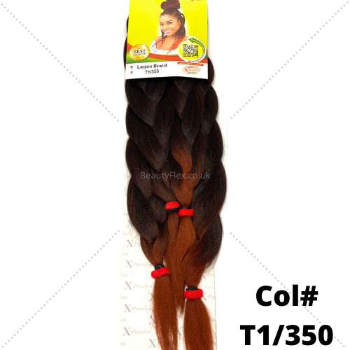 Xpression Ultra Braid Pre-Stretched Braiding Hair Colour T1/350