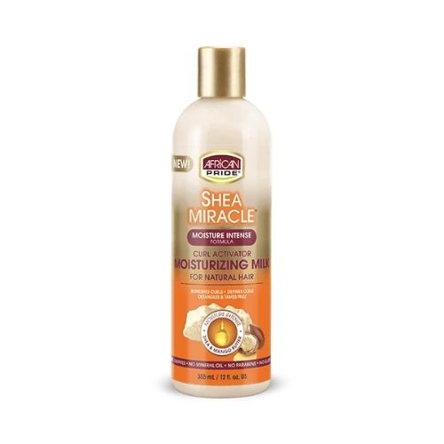 African Pride Shea Miracle Silky Hair Moisturizer 355ml front | BeautyFlex UK