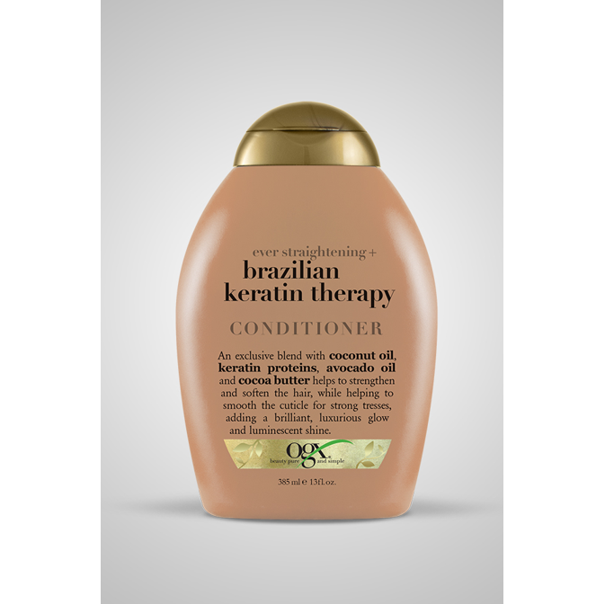 Ogx Organix Ever Straightening Brazilian Keratin Smooth Conditioner 385ml | BeautyFlex UK